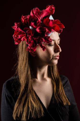 Bloomin Carousel Poppy headpiece